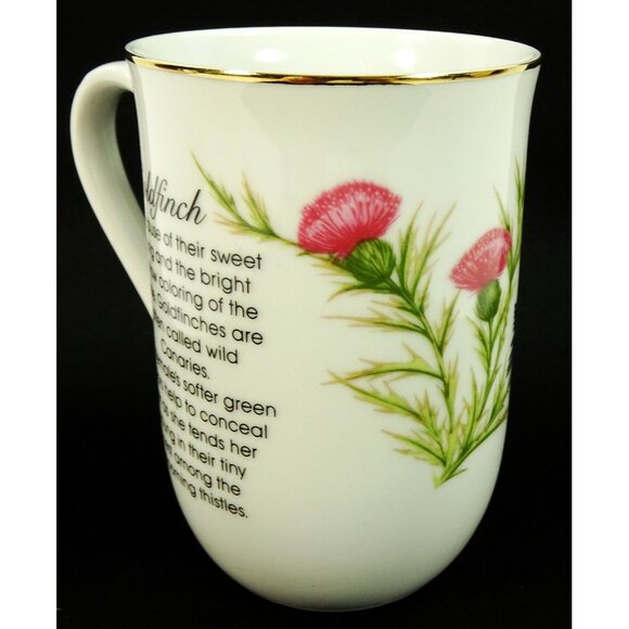 Goldfinch Bird Tea Cup Coffee Mug Vintage 1985 Audubon Porcelains - Picture 3 of 8